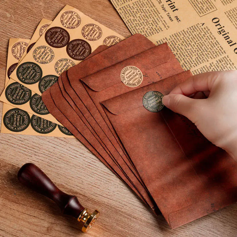 Vintage Kraft Paper Envelopes for Office Supplies