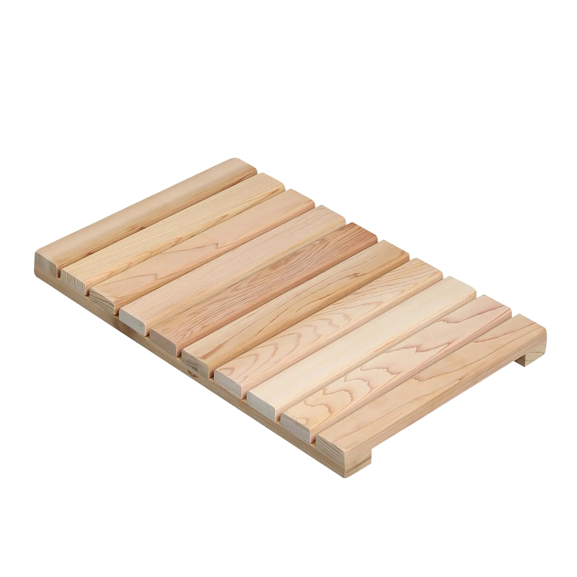 bingaai Cedar Wood Shower Mat Cedar Wooden Bath Mats Small Wood Bath Mat 20 x 13 in Shower Stall Mat Non-Slip for Bathroom Bathtub Spa Sauna Garden Home Wooden Floor Mat for Indoor and Outdoor