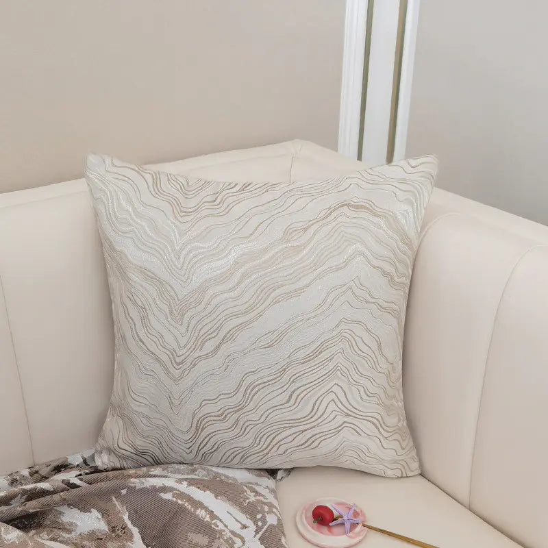 Nordic Velvet Blue Cushion Cover for Home and Garden