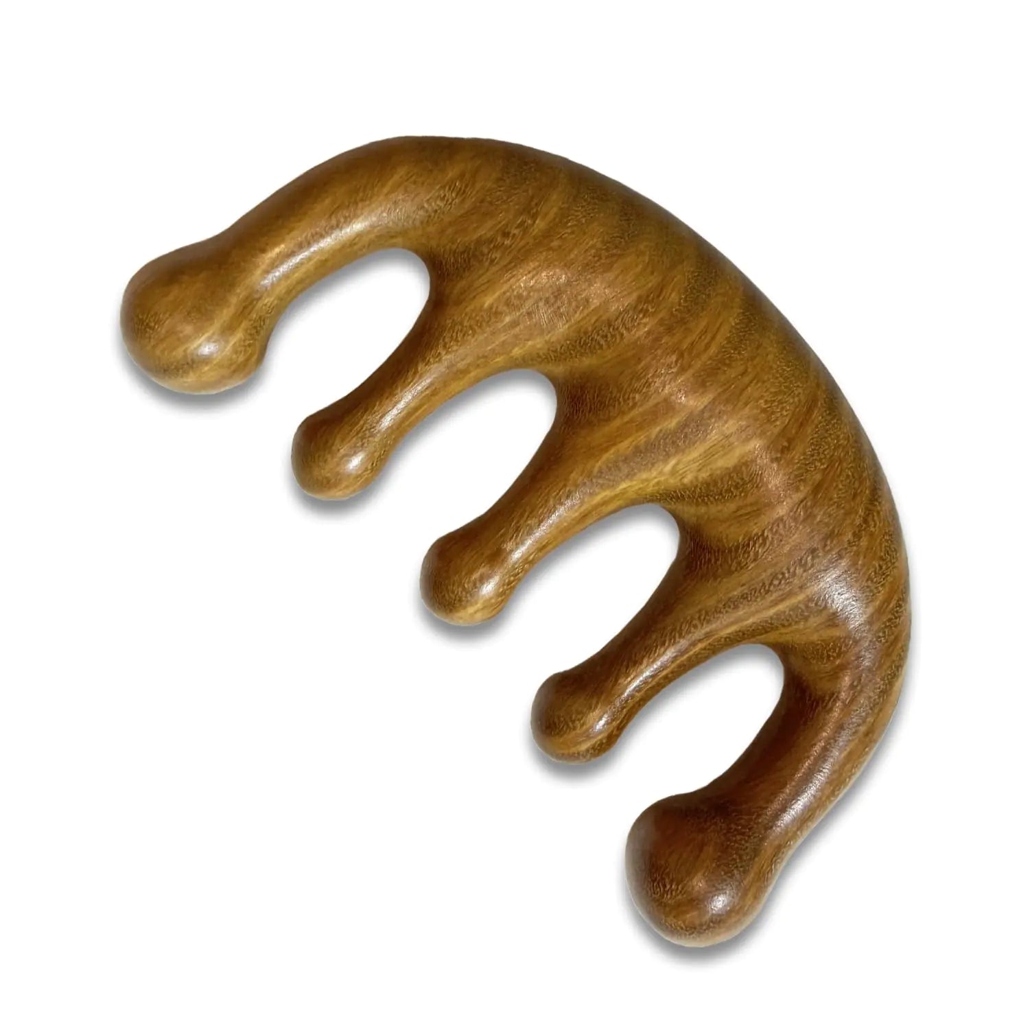 YuuTbiu Scalp Massager for Relaxation Wide Tooth Comb Wood Therapy Head Massage Tools Green Sandalwood Wooden Comb Funny Health Care Gifts
