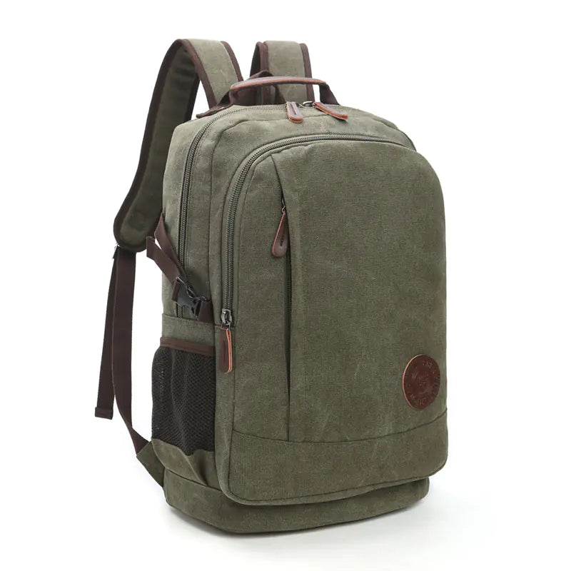 Large Capacity Wear-Resistant Canvas Backpacks