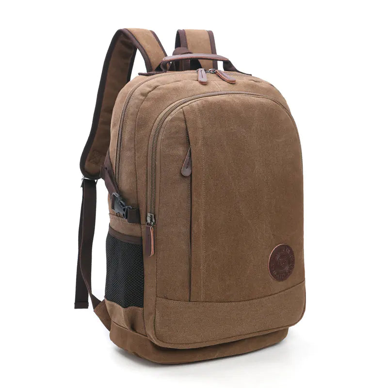 Large Capacity Wear-Resistant Canvas Backpacks