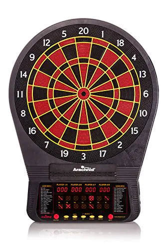 Arachnid Cricket Pro 670 Tournament-Quality Dartboard with 35 Games and 318 Variations (6 Cricket Games)  Black