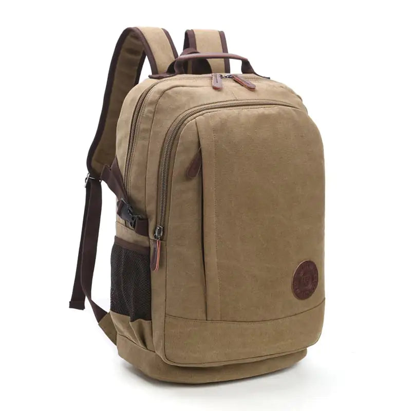 Large Capacity Wear-Resistant Canvas Backpacks