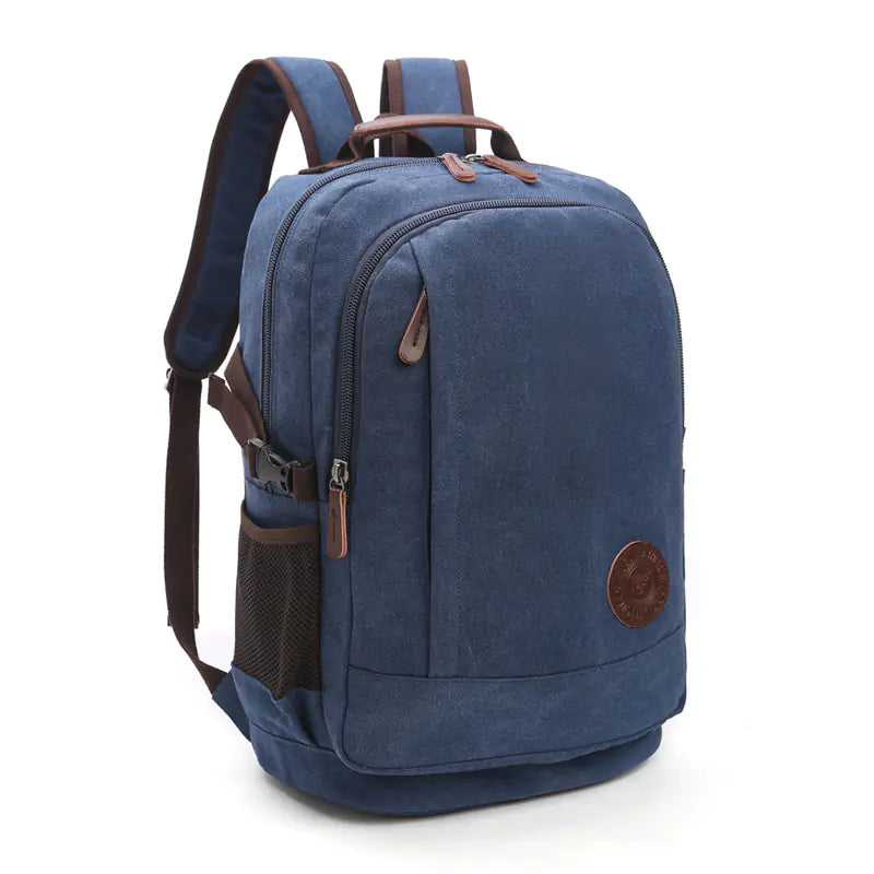 Large Capacity Wear-Resistant Canvas Backpacks