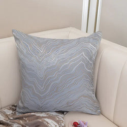 Nordic Velvet Blue Cushion Cover for Home and Garden